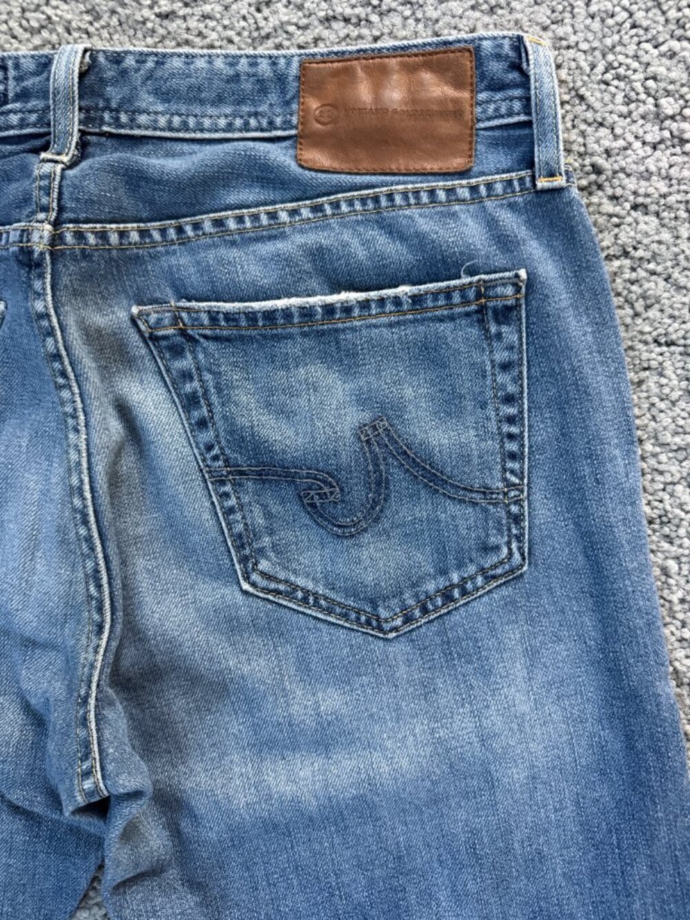 AG Adriano Goldschmied The Protege Straight Jeans 31x32 USA Tae Wash Lyocell EUC - Picture 7 of 13